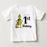Grinch Chalkboard Erstes Geburtstag