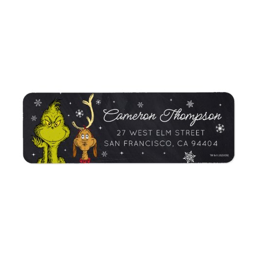 Grinch Chalkboard Geburtstag (Vorne)