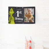 Grinch Chalkboard Geburtstag Banner (InSitu)