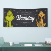 Grinch Chalkboard Geburtstag Banner (Messe)