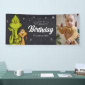 Grinch Chalkboard Geburtstag Banner (Messe)