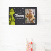 Grinch Chalkboard Geburtstag Banner (InSitu)
