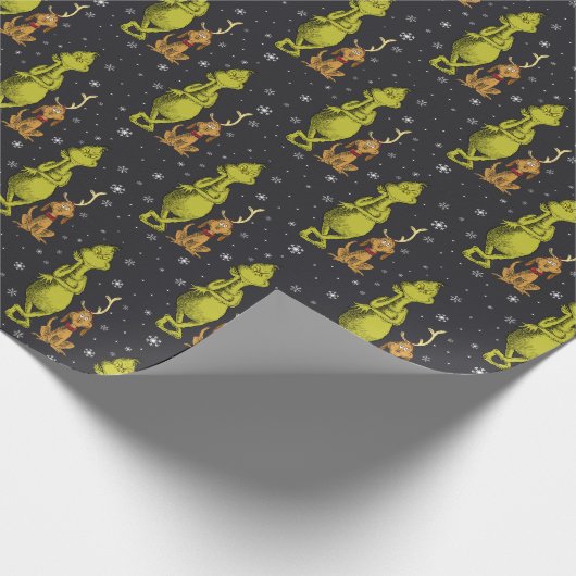 Grinch Chalkboard Geburtstag Geschenkpapier (Ecke)