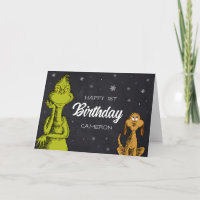 Grinch Chalkboard Geburtstag