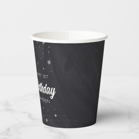 Grinch Chalkboard Geburtstag Pappbecher (Links)