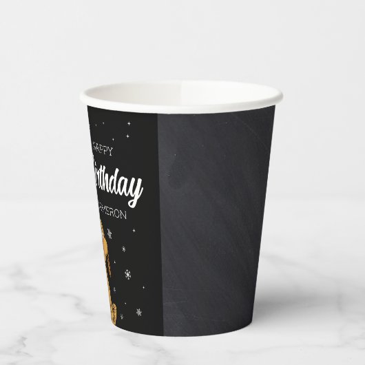 Grinch Chalkboard Geburtstag Pappbecher (Links)