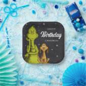 Grinch Chalkboard Geburtstag Pappteller (Party)