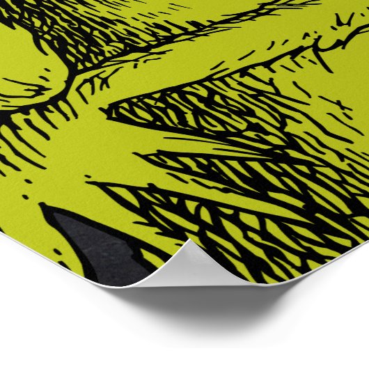 Grinch Chalkboard Geburtstag Poster (Ecke)