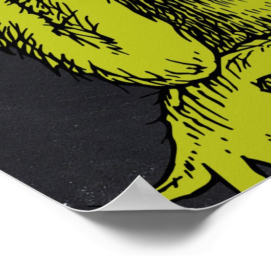 Grinch Chalkboard Geburtstag Poster (Ecke)