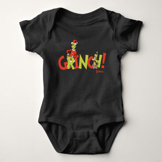 Grinch! Character Logo Graphic Baby Strampler (Vorderseite)