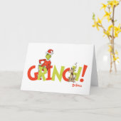 Grinch! Character Logo Graphic Karte (Gelbe Blume)