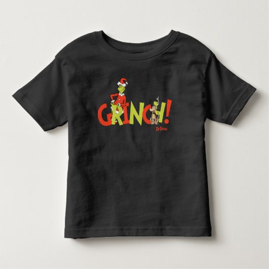Grinch! Character Logo Graphic Kleinkind T-shirt (Vorderseite)