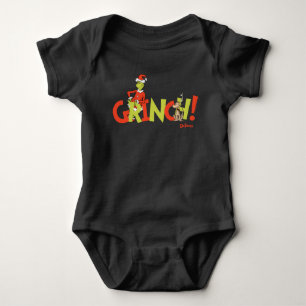 Grinch! Charakter-Logo-Grafik Baby Strampler