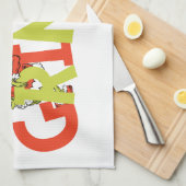 Grinch! Charakter-Logo-Grafik Geschirrtuch (Viertel Falte)