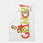 Grinch! Charakter-Logo-Grafik Geschirrtuch (Vertikal)