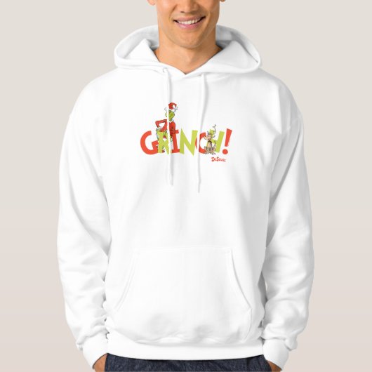 Grinch! Charakter-Logo-Grafik Hoodie (Vorderseite)