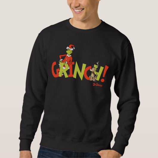 Grinch! Charakter-Logo-Grafik Sweatshirt (Vorderseite)