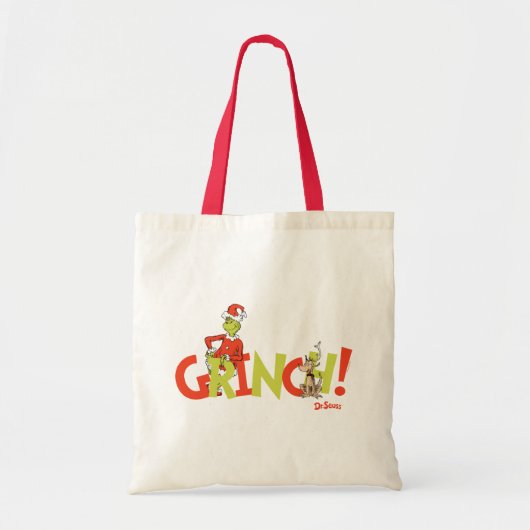 Grinch! Charakter-Logo-Grafik Tragetasche (Vorne)