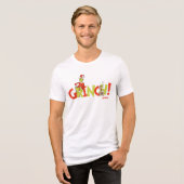 Grinch! Charakter-Logo-Grafik Tri-Blend Shirt (Vorderseite voll)