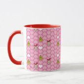 Grinch & Cindy-Lou rosa Herzmuster Tasse (Links)