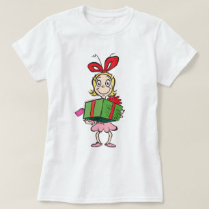 Grinch Cindy-Lou Who - Geschenk haltend T-Shirt