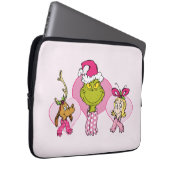 Grinch Crew in Pink Valentine's Portrait Laptopschutzhülle (Vorne Rechts)