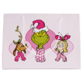 Grinch-Crew in rosa-valentinsbildnis Große Geschenktüte (Vorderseite)
