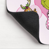 Grinch-Crew in rosa Valentinsporträt Mousepad (Ecke)