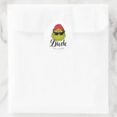 Grinch | Der Typ Runder Aufkleber (Tasche)