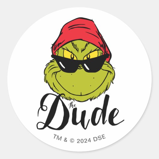Grinch | Der Typ Runder Aufkleber (Vorderseite)
