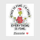Grinch | Everything is Fine Aufkleber (Blatt)