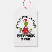 Grinch | Everything is Fine Geschenkanhänger (Vorderseite)