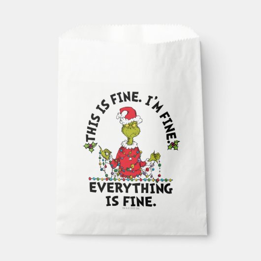 Grinch | Everything is Fine Geschenktütchen (Vorderseite)