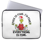Grinch | Everything is Fine Laptopschutzhülle (Vorderseite)