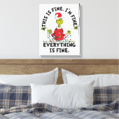 Grinch | Everything is Fine Leinwanddruck (Insitu (Schlafzimmer))