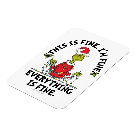 Grinch | Everything is Fine Magnet (Linke Seite)