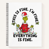 Grinch | Everything is Fine Notizblock (Vorderseite)