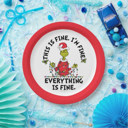 Grinch | Everything is Fine Pappteller (Party)