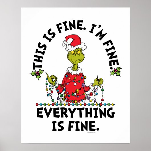 Grinch | Everything is Fine Poster (Vorne)