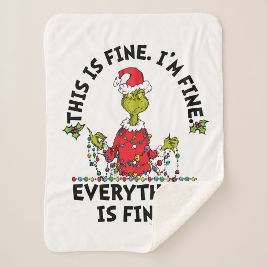 Grinch | Everything is Fine Sherpadecke (Vorderseite)
