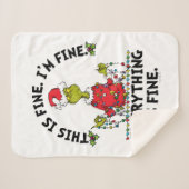 Grinch | Everything is Fine Sherpadecke (Vorderseite (Horizontal))