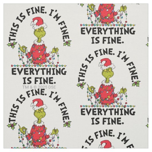 Grinch | Everything is Fine Stoff (Muster)