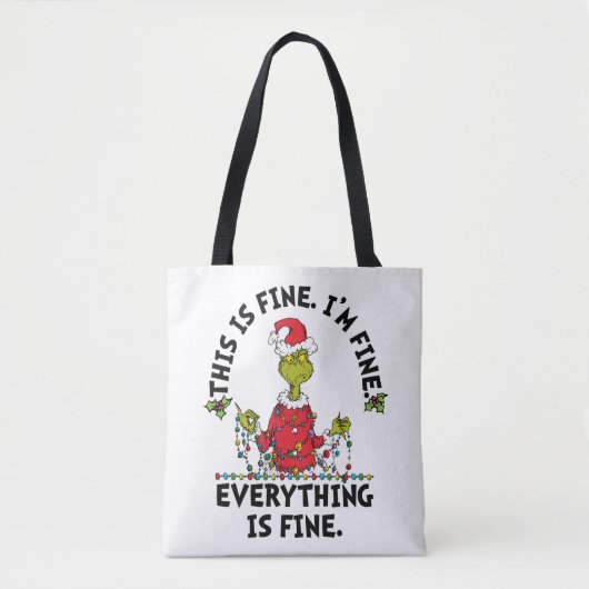 Grinch | Everything is Fine Tasche (Vorderseite)