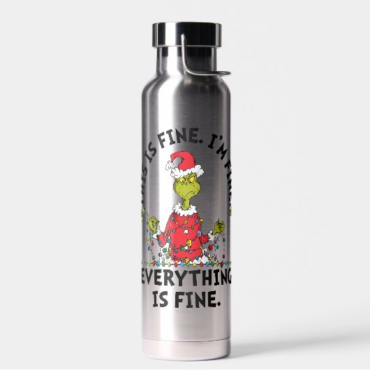 Grinch | Everything is Fine Trinkflasche (Links)