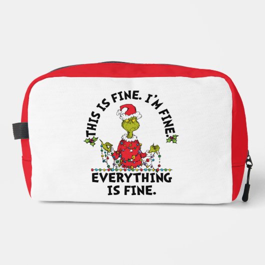 Grinch | Everything is Fine Waschbeutel (Vorderseite)