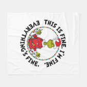 Grinch | Everything's Fine Fleecedecke (Vorderseite (Horizontal))