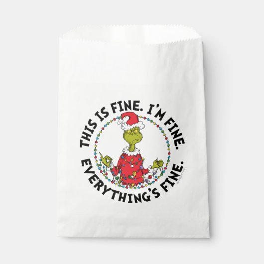 Grinch | Everything's Fine Geschenktütchen (Vorderseite)