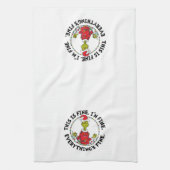 Grinch | Everything's Fine Geschirrtuch (Vertikal)