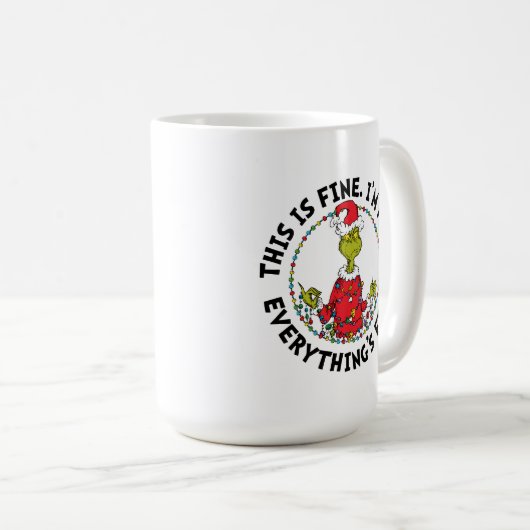 Grinch | Everything's Fine Kaffeetasse (VorderseiteRechts)