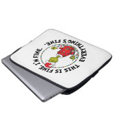 Grinch | Everything's Fine Laptopschutzhülle (Vorne Knopf)